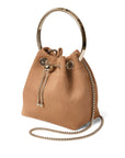 Jimmy Choo Jimmy Choo Toffee Suede Bag With Pearl Closure