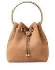 Jimmy Choo Jimmy Choo Toffee Suede Bag With Pearl Closure