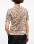 Ganni Ganni Logo wool t-shirt