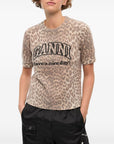 Ganni Ganni Logo wool t-shirt