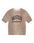 Ganni Ganni Logo wool t-shirt