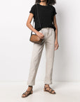 Brunello Cucinelli Brunello Cucinelli Brass-embellished crew-neck T-shirt