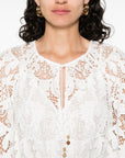 Zimmermann Zimmermann Coco lace midi dress - ivory