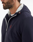 Brunello Cucinelli Brunello Cucinelli Bonded nylon hooded vest with Thermore padding and logo
