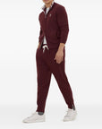 Brunello Cucinelli Brunello Cucinelli Cotton jersey crew neck T-shirt with logo and faux-layering
