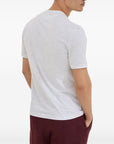Brunello Cucinelli Brunello Cucinelli Cotton jersey crew neck T-shirt with logo and faux-layering