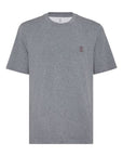 Brunello Cucinelli Brunello Cucinelli Crew neck T-shirt in cotton jersey with logo