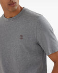Brunello Cucinelli Brunello Cucinelli Crew neck T-shirt in cotton jersey with logo