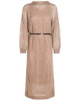 Brunello Cucinelli Brunello Cucinelli Natural Dazzling Dress