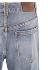 Brunello Cucinelli Brunello Cucinelli Jeans With Logo Patch On The Rear And Faded Effect
