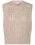 Brunello Cucinelli Brunello Cucinelli Natural Knitted Crewneck Vest
