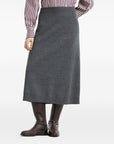 Brunello Cucinelli Brunello Cucinelli Midi skirt in double cashmere knit