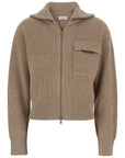 Brunello Cucinelli Brunello Cucinelli Zip-up ribbed cardigan