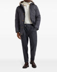 Brunello Cucinelli Brunello Cucinelli Drawstring-waistband wool tapered trousers