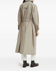 Brunello Cucinelli Brunello Cucinelli Water-resistant techno cotton trench with shiny detail