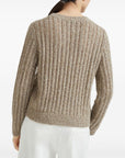 Brunello Cucinelli Brunello Cucinelli Dazzling Rib sweater in Soft wool, cashmere and mohair