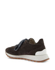 Brunello Cucinelli Brunello Cucinelli Suede runners with shiny tab