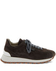 Brunello Cucinelli Brunello Cucinelli Suede runners with shiny tab