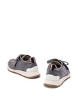 Brunello Cucinelli Brunello Cucinelli Virgin wool flannel and lamé calfskin runners