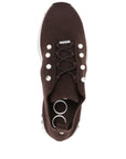 Jimmy Choo Jimmy Choo Veles Cashmere Melange Knit Trainers with Pearl Buttons