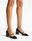 Jimmy Choo Jimmy Choo Elisa 45 Nappa and Patent Leather Pumps