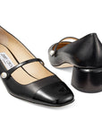 Jimmy Choo Jimmy Choo Elisa 45 Nappa and Patent Leather Pumps