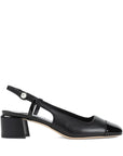 Jimmy Choo Jimmy Choo Elisa Sling Back 45 Patent and Nappa Leather Pumps