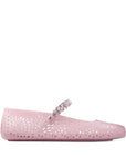 Jimmy Choo Jimmy Choo The Jelly Ballerina Flats with Crystal Embellishment