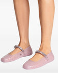 Jimmy Choo Jimmy Choo The Jelly Ballerina Flats with Crystal Embellishment