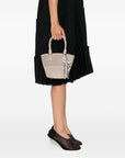 Self-Portrait Self-Portrait Suede Charm Tote Bag