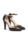 Valentino Garavani Valentino Garavani Hi Dolly Pumps In Fabric With Floral Embroidery 105mm