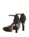 Valentino Garavani Valentino Garavani Hi Dolly Pumps In Fabric With Floral Embroidery 105mm