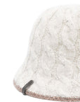 Brunello Cucinelli Brunello Cucinelli cable-knit sequined bucket hat