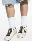Golden Goose Golden Goose Super-Star in nappa leather with leather star and leather heel tab
