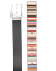 Paul Smith Paul Smith Leather Reversible 'Signature Stripe' Cut-To-Fit Belt