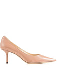 Jimmy Choo Jimmy Choo Love 65 Ballet-Patent-Leather Pumps with JC Emblem