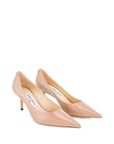 Jimmy Choo Jimmy Choo Love 65 Ballet-Patent-Leather Pumps with JC Emblem
