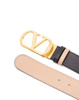 Valentino Garavani Valentino Garavani VLogo Signature leather reversible belt