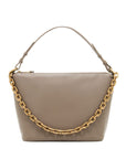 Emporio Armani Emporio Armani Medium leather hobo bag with chain