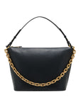 Emporio Armani Emporio Armani Medium leather hobo bag with chain