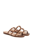 Valentino Garavani Valentino Garavani Rockstud Low Slide Sandal in Laminated Nappa Leather