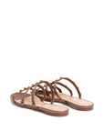 Valentino Garavani Valentino Garavani Rockstud Low Slide Sandal in Laminated Nappa Leather