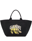 Ganni Ganni Organic cotton XXL tote bag
