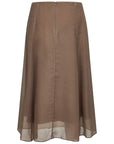 Brunello Cucinelli Brunello Cucinelli Stitching-detail A-line midi skirt