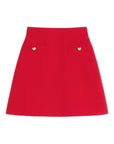 Valentino Valentino Crepe Couture Skirt