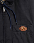 Valentino Valentino Nylon Hooded Jacket with VLogo Patch