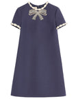 Valentino Valentino Short Embroidered Crepe Couture Dress
