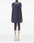 Valentino Valentino Short Embroidered Crepe Couture Dress