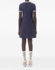 Valentino Valentino Short Embroidered Crepe Couture Dress
