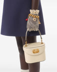 Valentino Valentino Short Embroidered Crepe Couture Dress